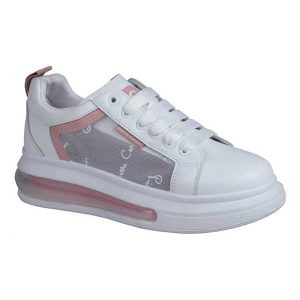 Pierre Cardin Ladies White Pink Sneaker